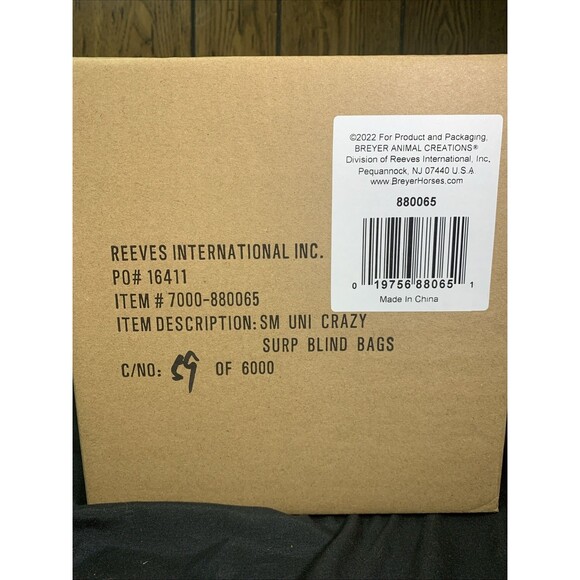 Breyer SEALED numbered 59/6000 Case Of 12 Unicorn Crazy Blind Bags Series 4 - Picture 2 of 5